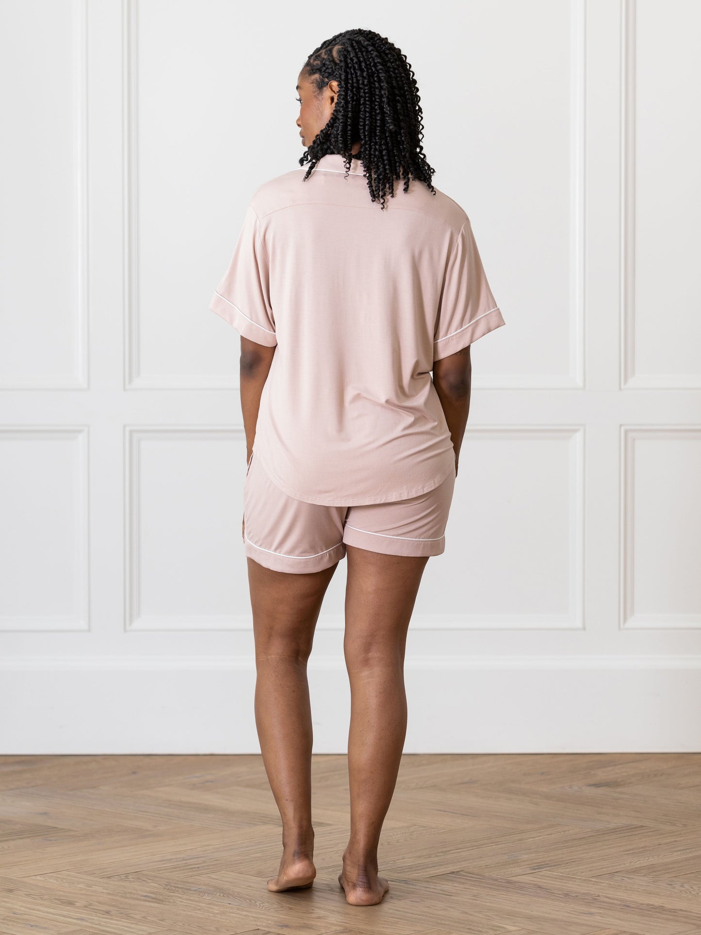 Women's Bamboo Stretch-Knit Short Sleeve Pajama Set