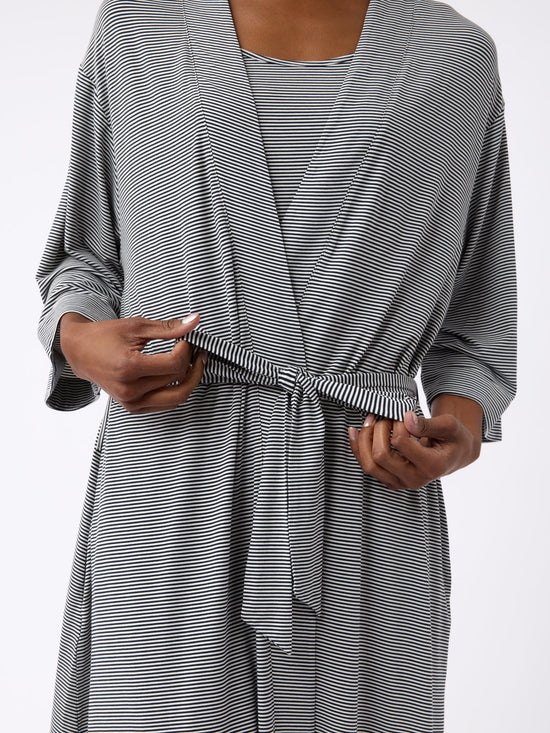 Women's Bamboo Stretch-Knit Kimono Robe
