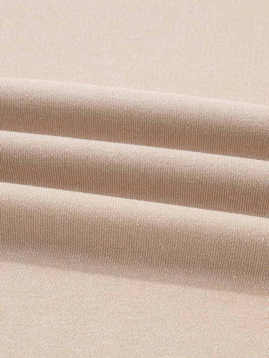 Solid Color Oversize Slit Sweatshirt and Ribbed Leggings 2pcs Set