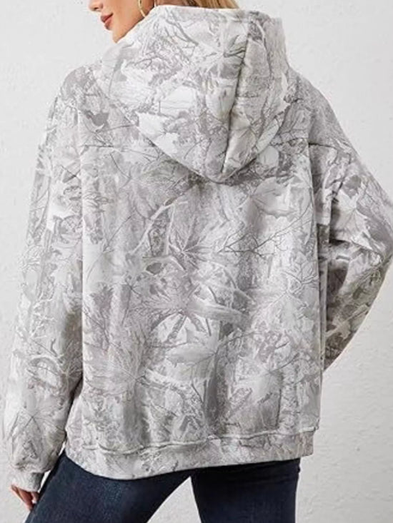 Full Size Kangaroo Pocket Long Sleeve Hoodie Plus Size