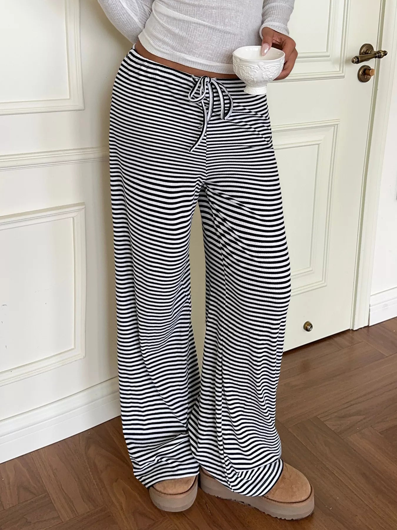 Striped Wide Leg Pants