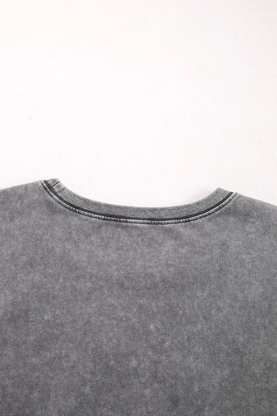 Mineral Wash Half Sleeve Vintage T Shirt