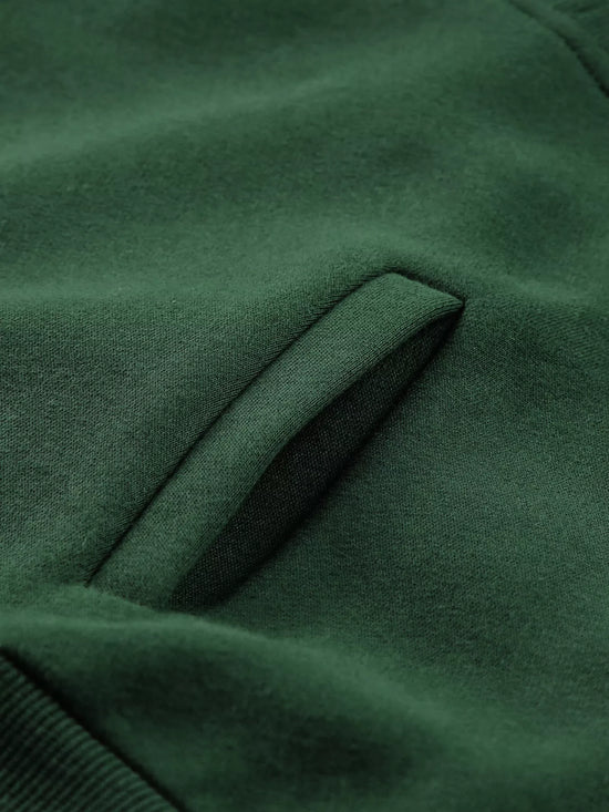 Half Zip Stand Collar Exposed Seam Solid Color Casual Sweatshirt