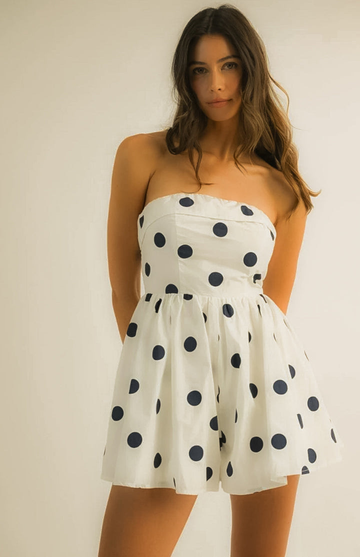 The Lottie Polka Dot Romper