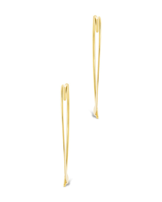 Rorie Heart Threader Hoops