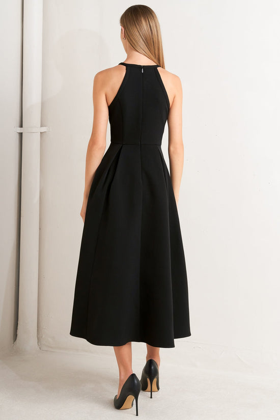 GALAXY CHARM WOVEN MIDI DRESS