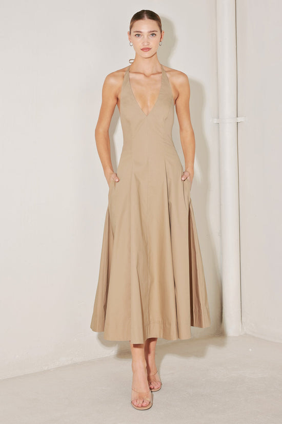 RESORT MAIN CHARACTER WOVEN MIDI DRESS