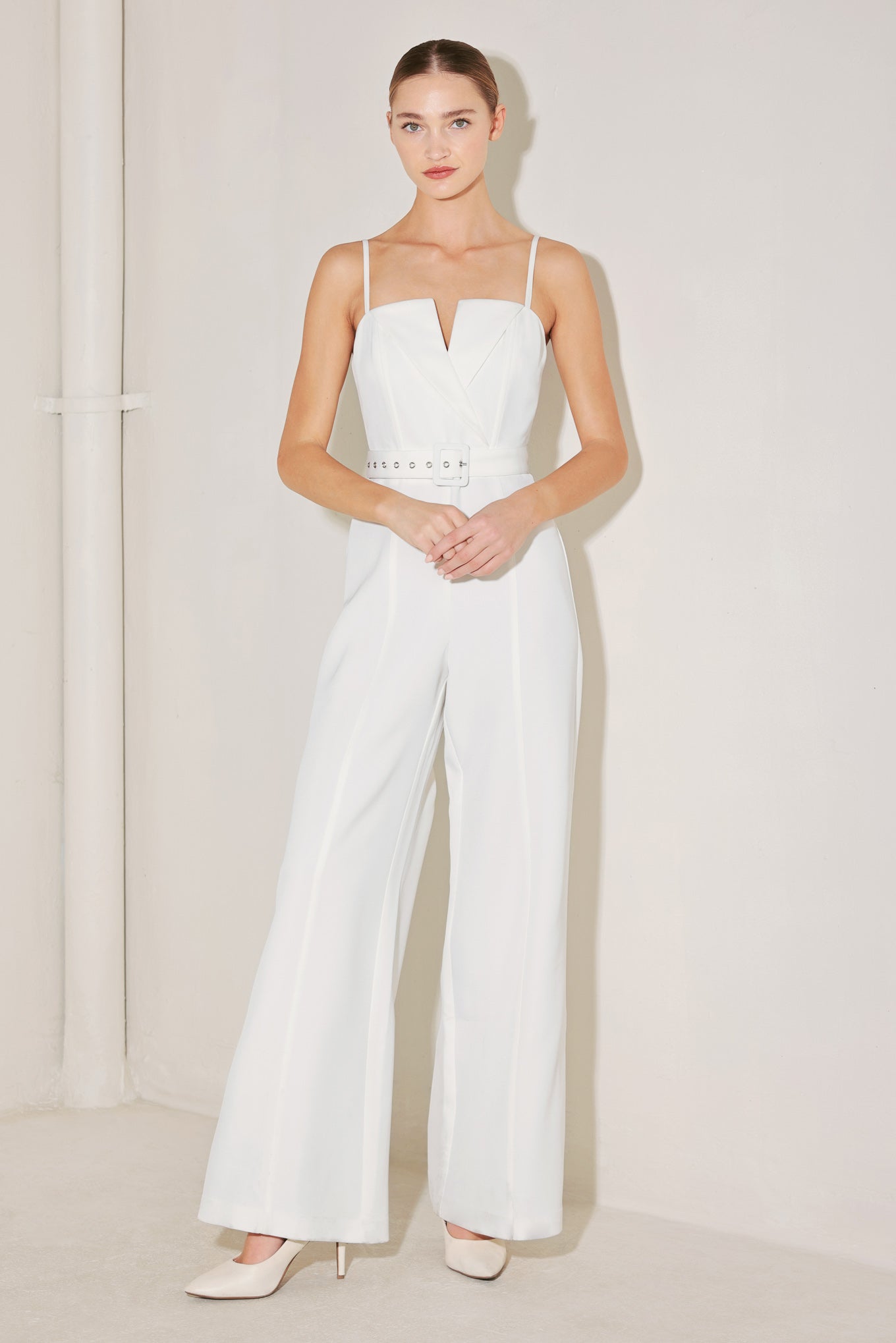 ARCTIC ELEGANCE WOVEN JUMPSUIT