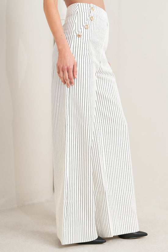 EFFORTLESS FORM STRIPE WOVEN PANTS