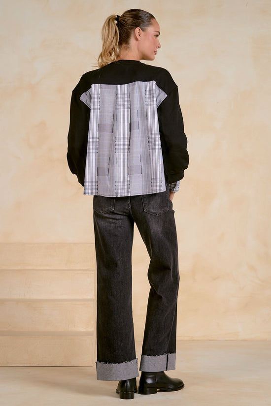 Mollie Top Black Plaid