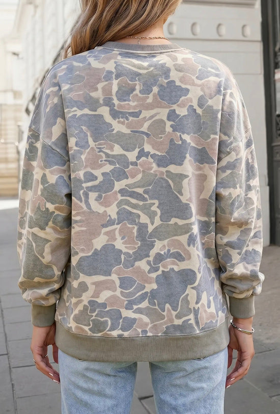 Camo Pullover Soft Sweatshirt - Preorder (closes 8/14)