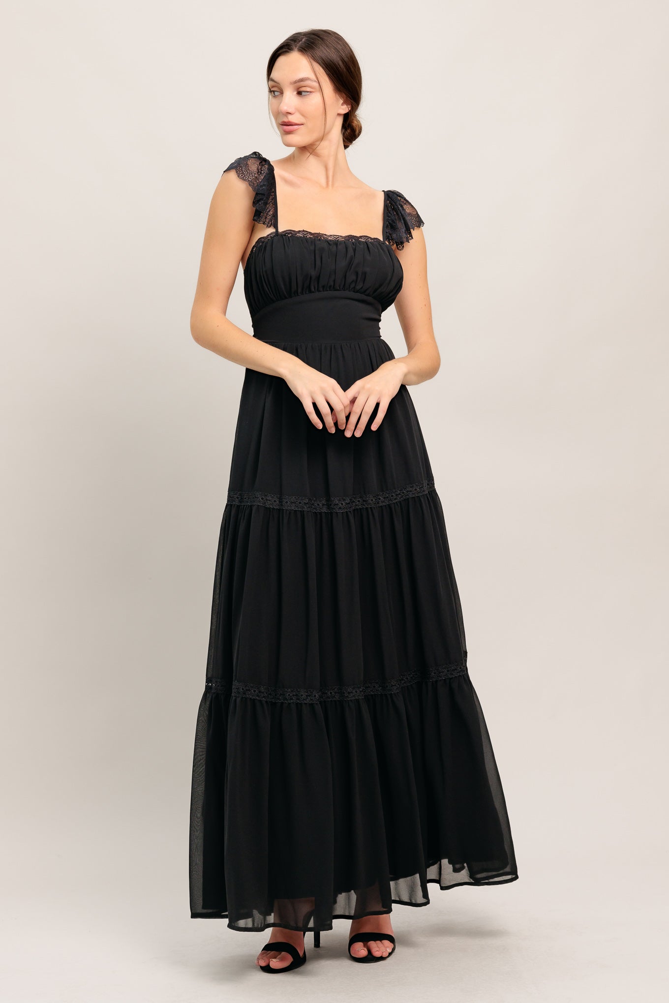 FORGOTTEN ROMANCE WOVEN MAXI DRESS