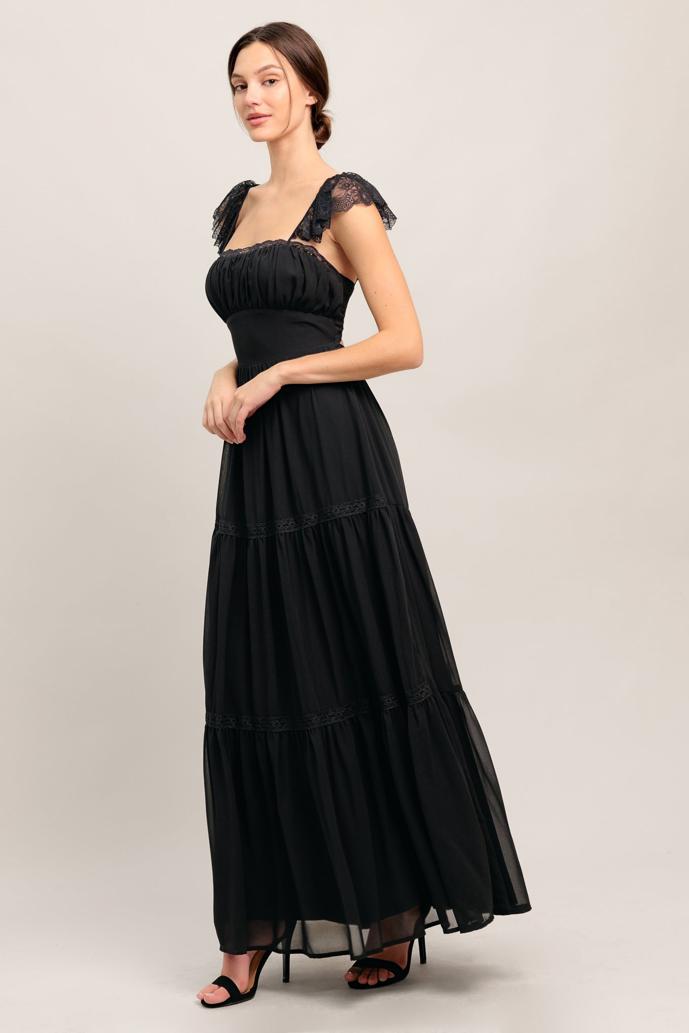 FORGOTTEN ROMANCE WOVEN MAXI DRESS