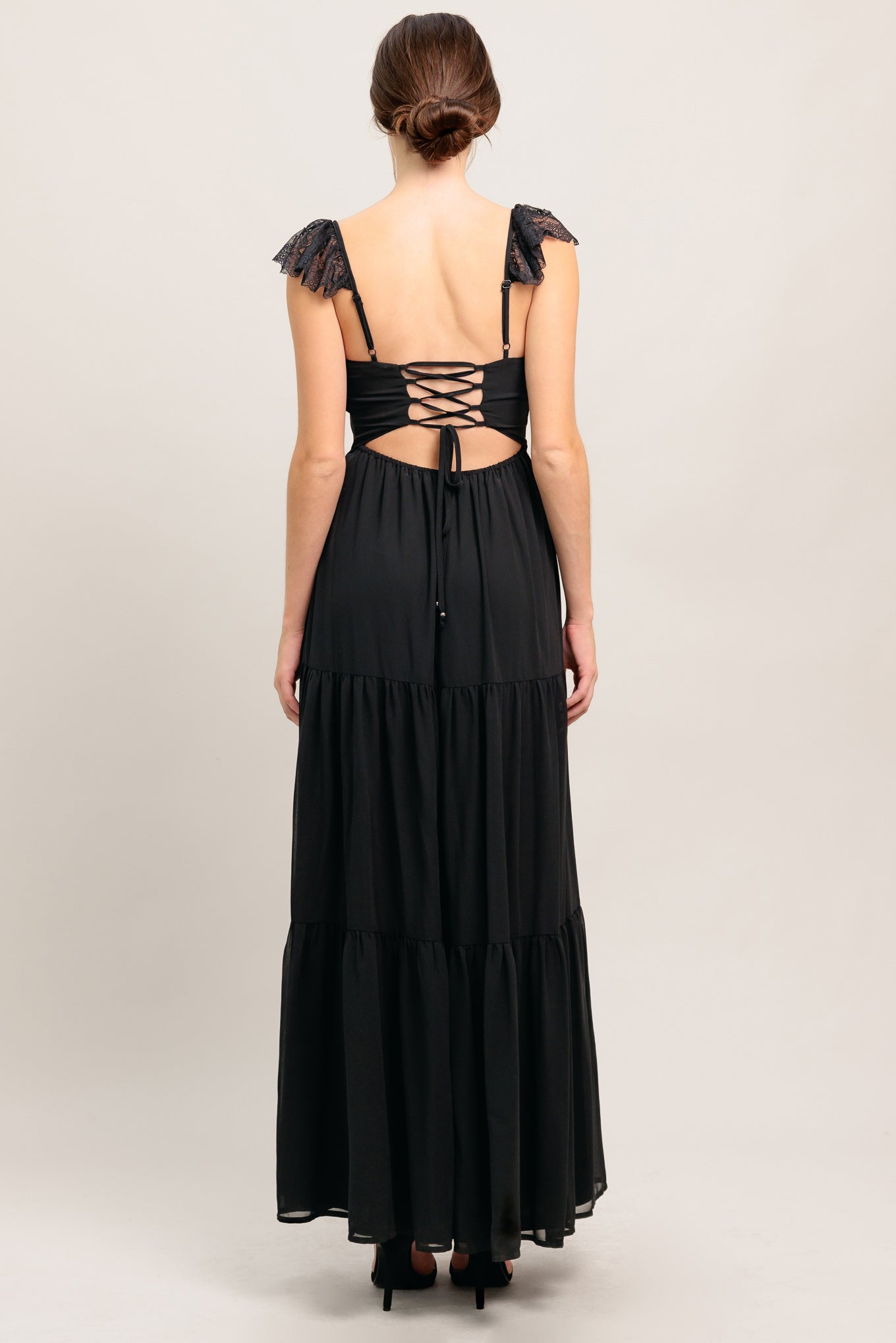 FORGOTTEN ROMANCE WOVEN MAXI DRESS