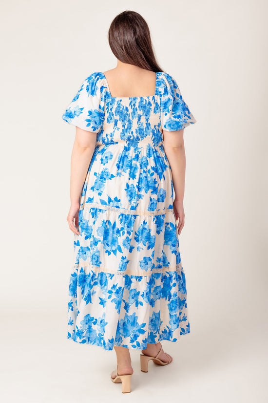 BLOOMING DAY WOVEN MIDI DRESS