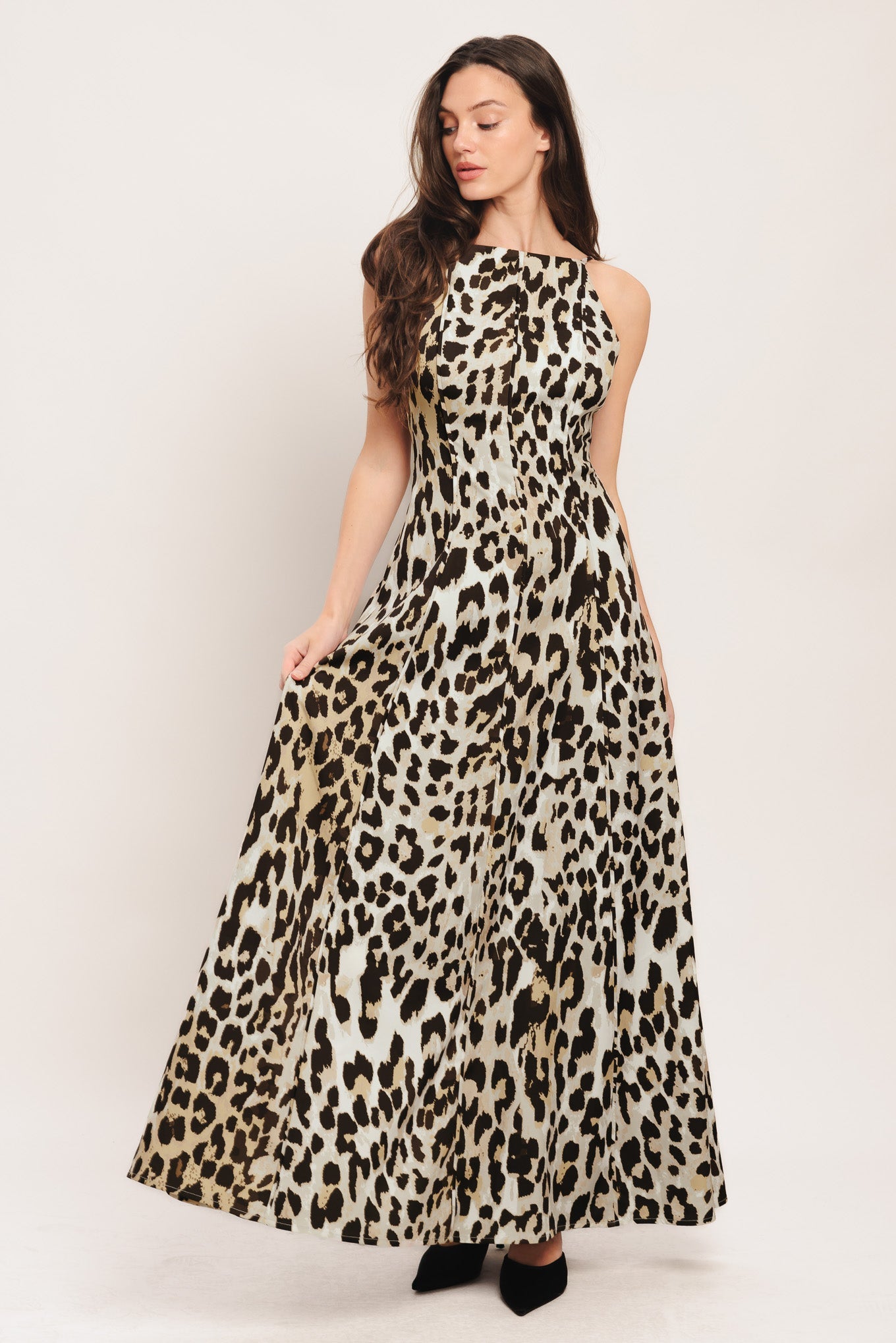 SAVAGE ELEGANCE WOVEN MAXI DRESS