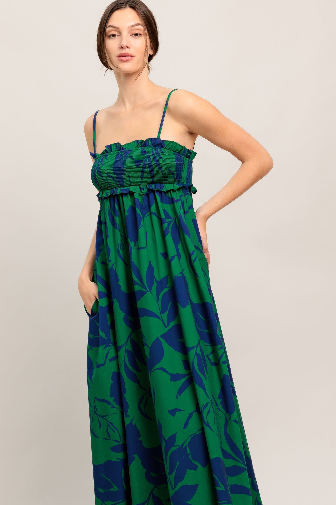 GARDEN PATH WOVEN MAXI DRESS