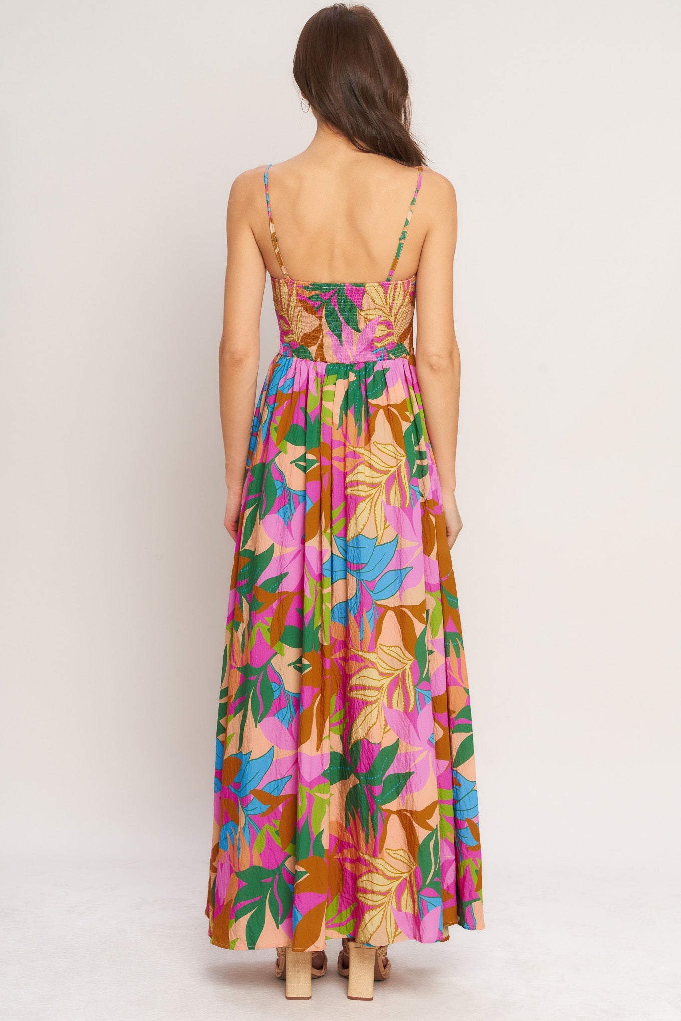 TROPIC FIESTA WOVEN MAXI DRESS