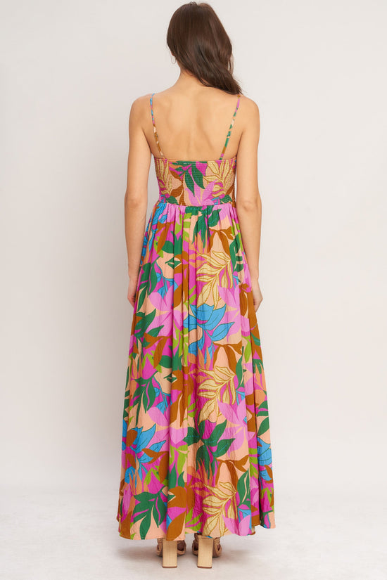TROPIC FIESTA WOVEN MAXI DRESS