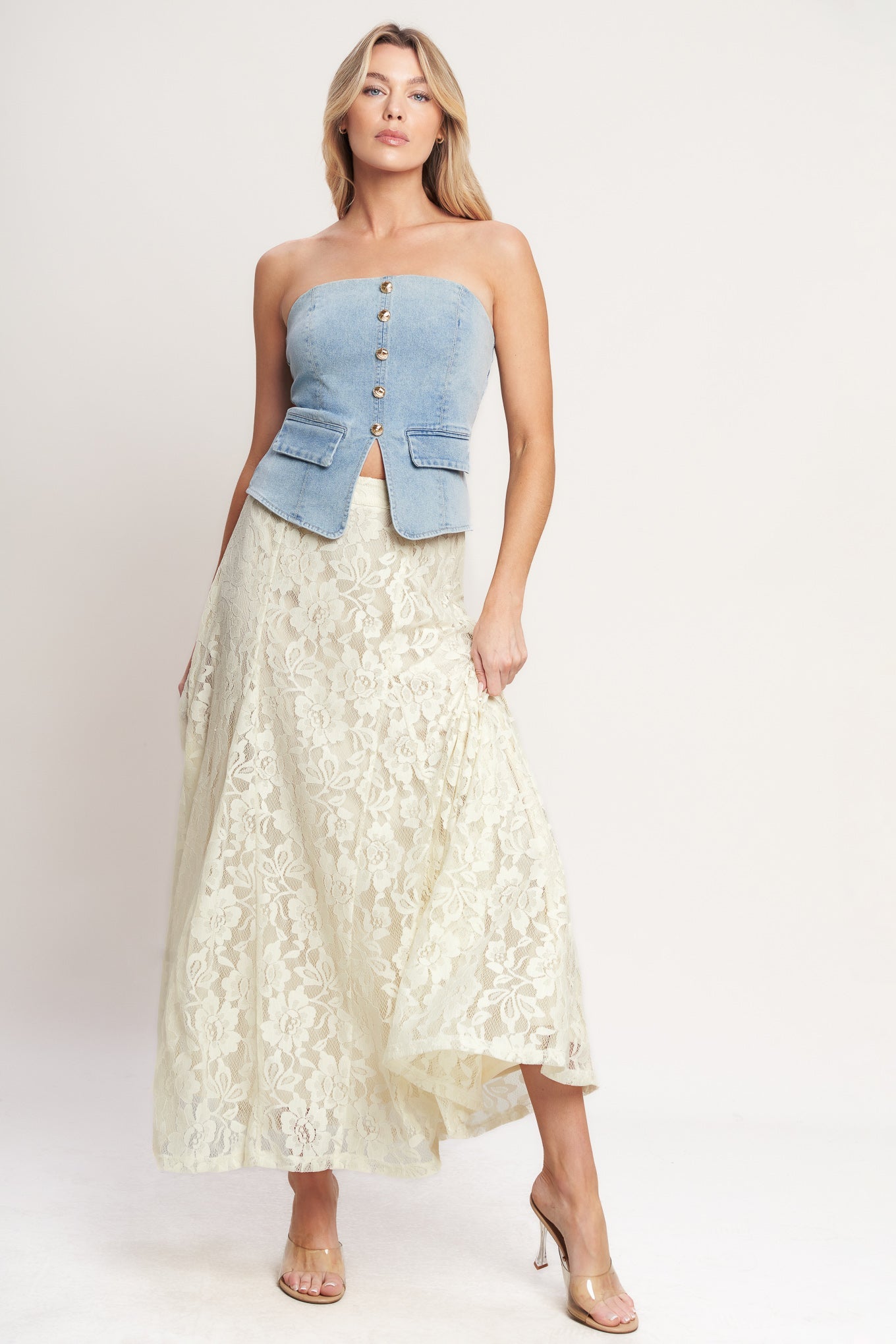 BALLET MUSE WOVEN LACE SKIRT