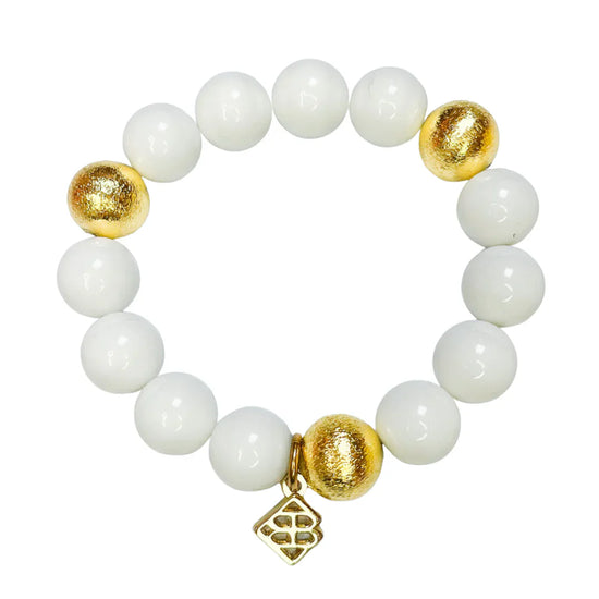 BRIANNA CANNON | White Beaded Bracelet