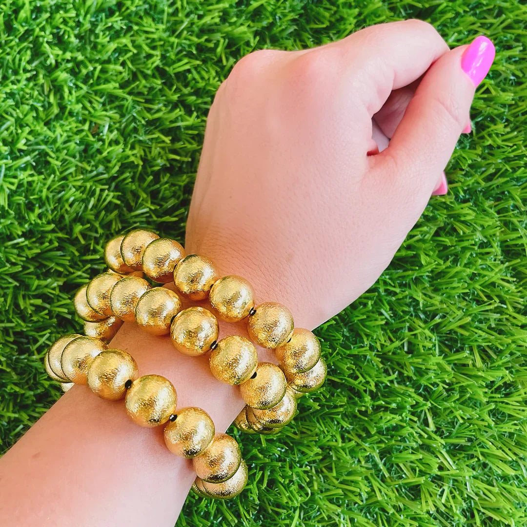 BRIANNA CANNON | Gold Beaded Bracelet