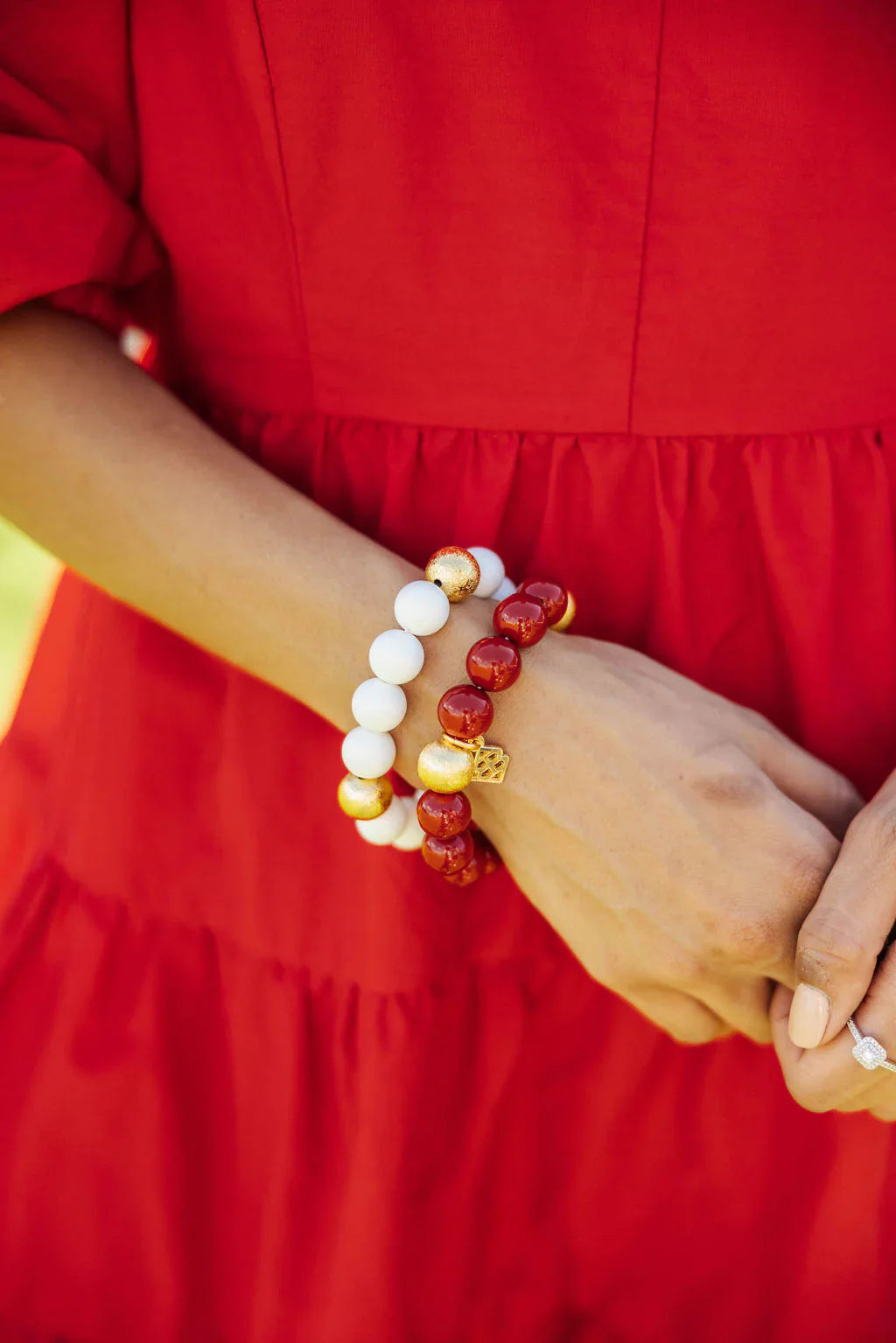 BRIANNA CANNON | Crimson Beaded Bracelet