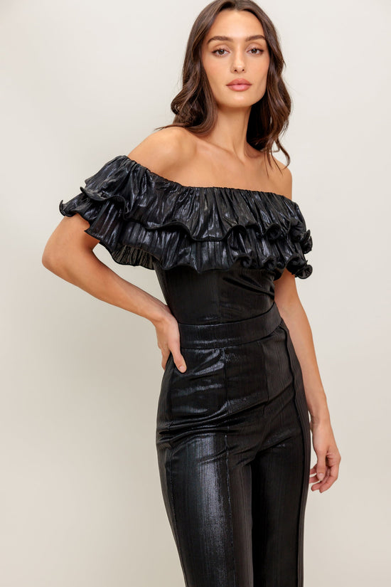 ANGEL EYES COATED WOVEN JUMPSUIT
