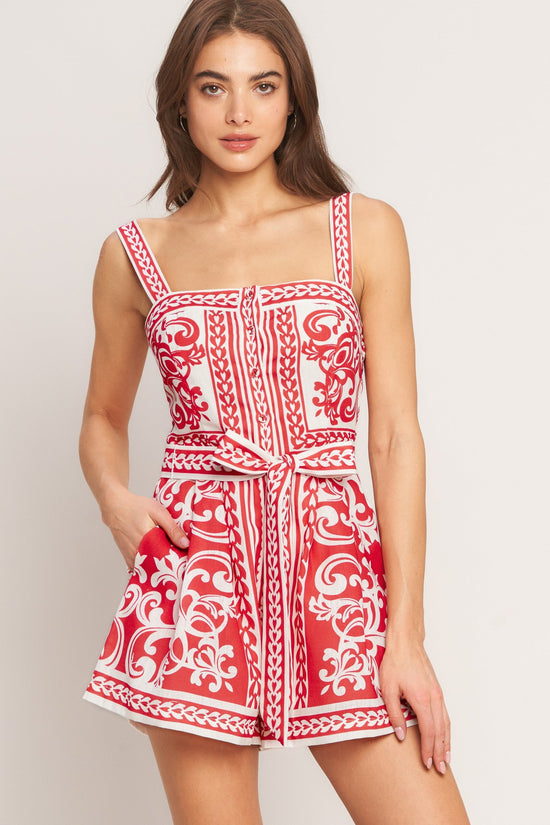 EURO SUMMER WOVEN ROMPER