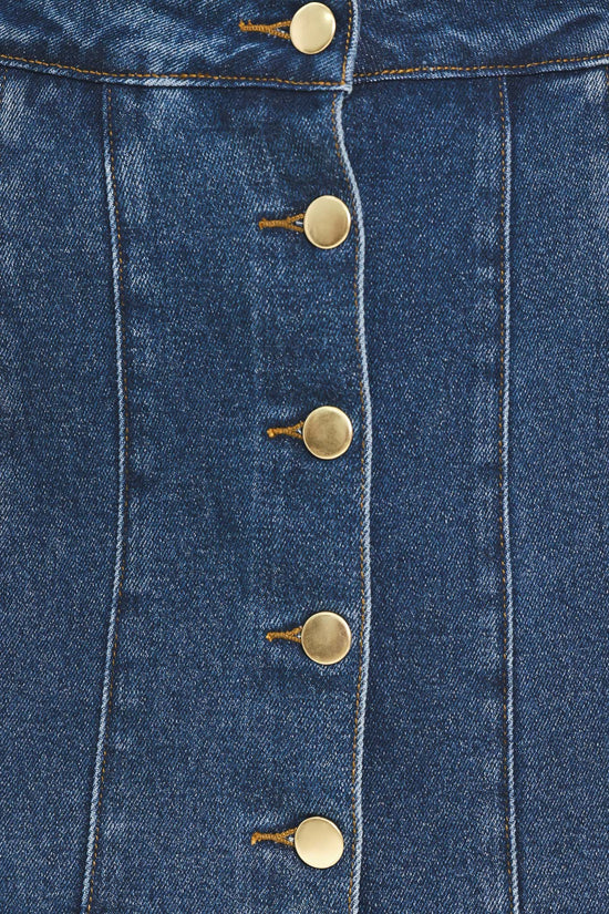 WESTERN POCKET DENIM SKORT