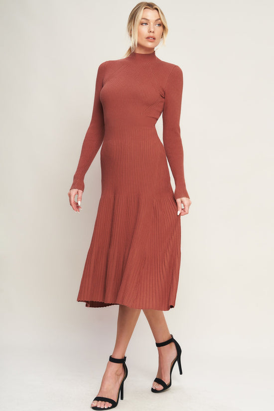 STOLEN KISSES SWEATER MIDI DRESS