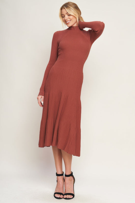 STOLEN KISSES SWEATER MIDI DRESS