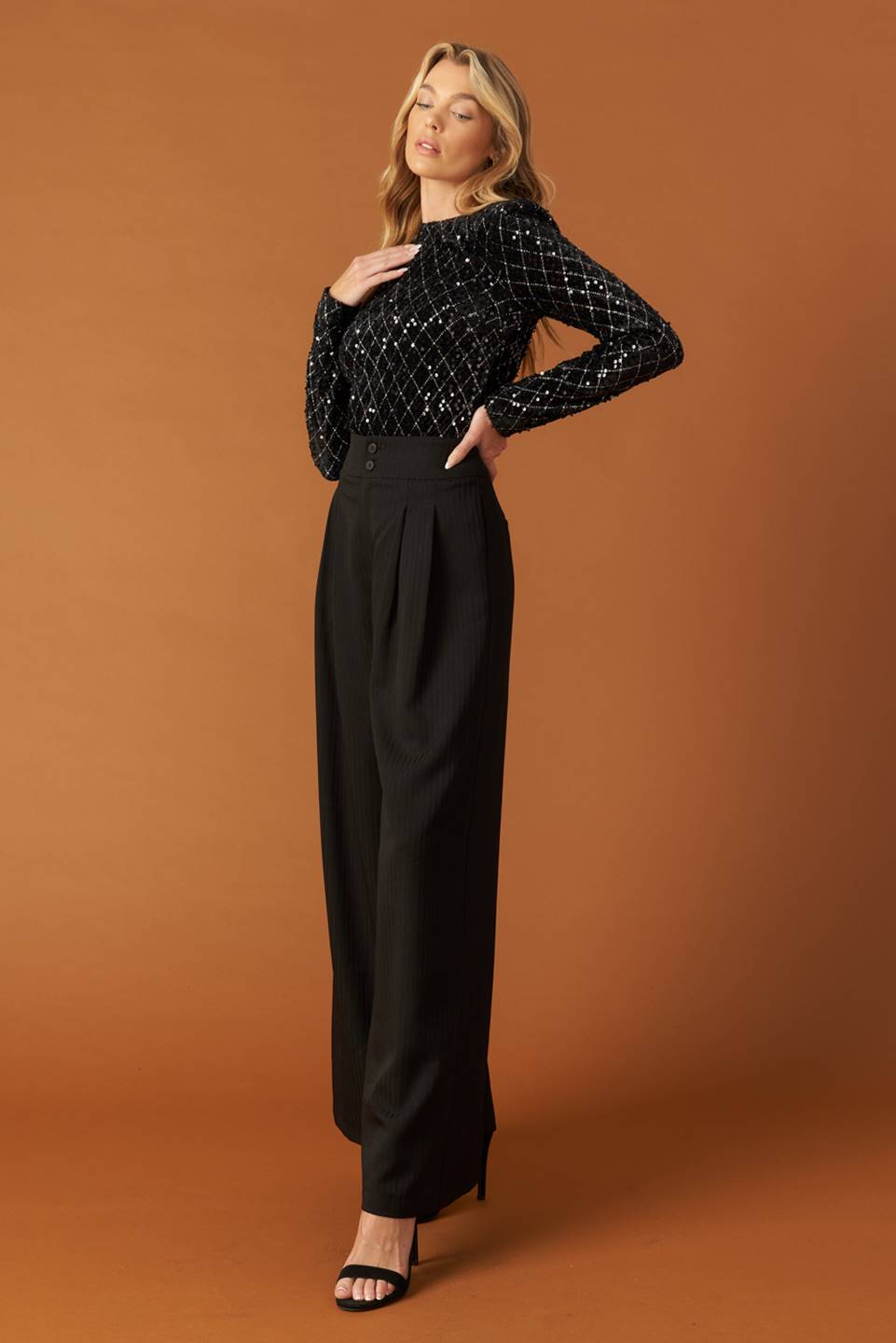 RUNNING OUT OF TIME SEQUIN BODYSUIT