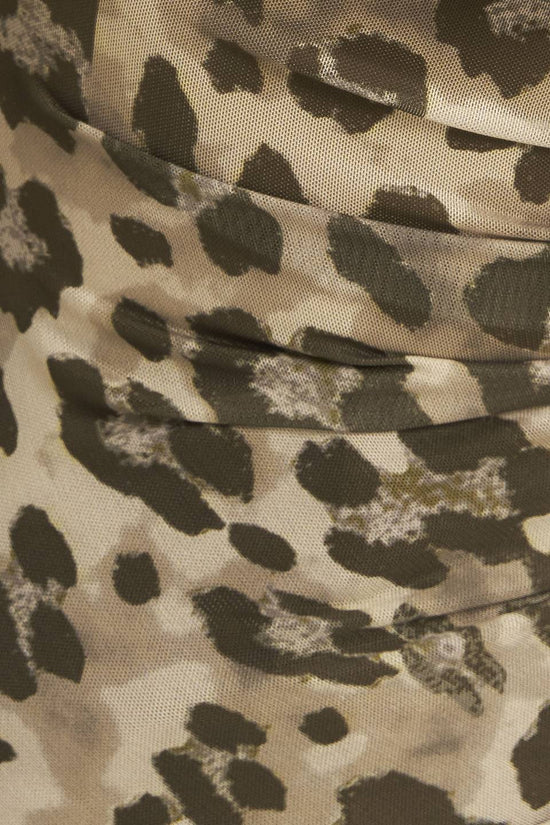 LUXE TRACE TAUPE BLACK WOVEN TOP