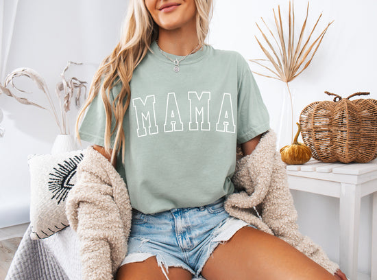 Mama Comfort Colors Graphic Tees (Outlined Font)