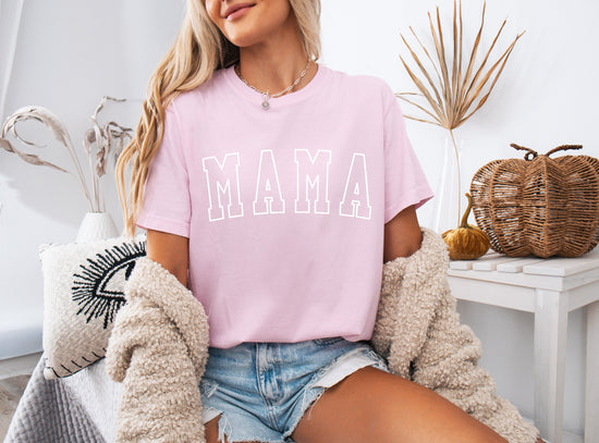 Mama Comfort Colors Graphic Tees (Outlined Font)