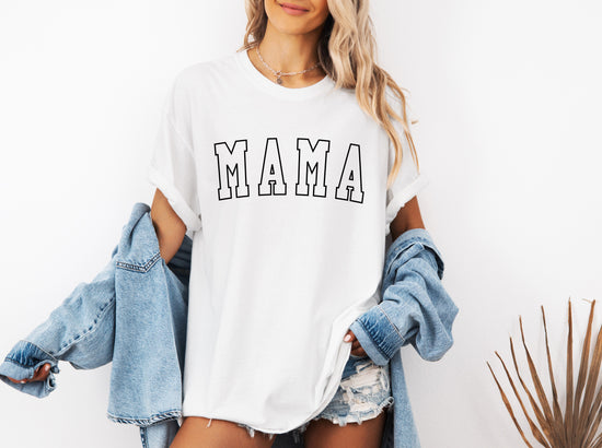 Mama Comfort Colors Graphic Tees (Outlined Font)