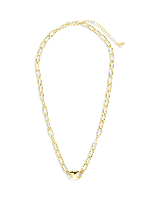 Bliss CZ Anchor Chain Necklace
