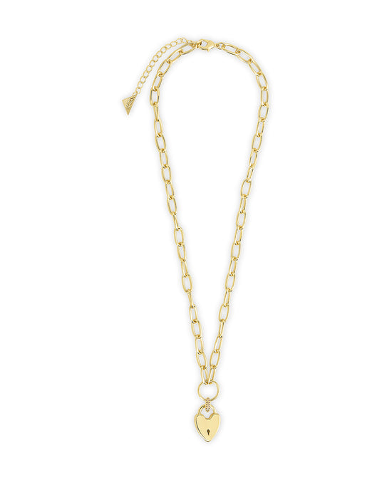 Mirren Heart Padlock Necklace