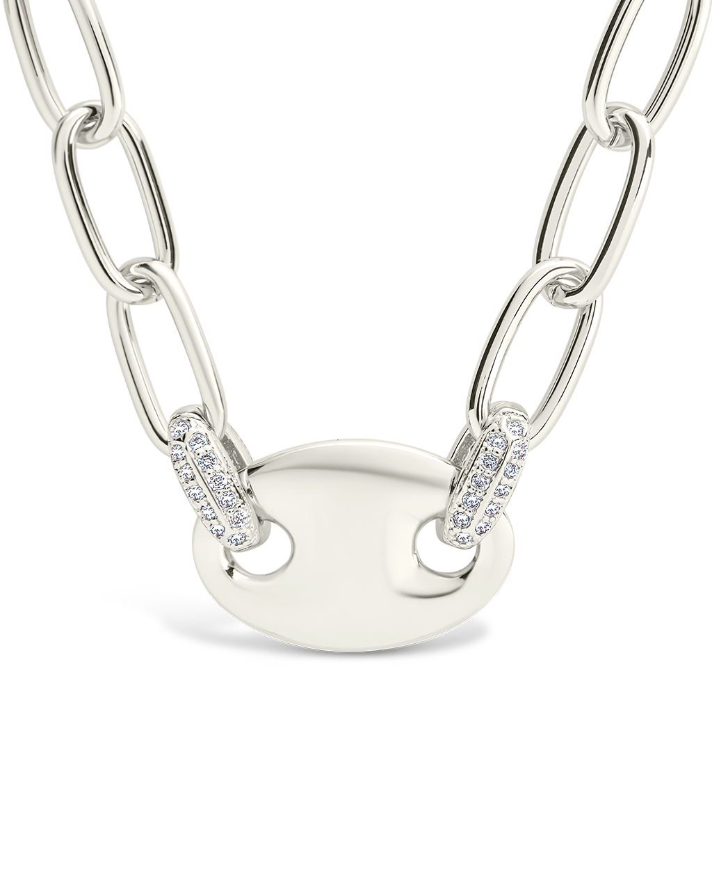Bliss CZ Anchor Chain Necklace