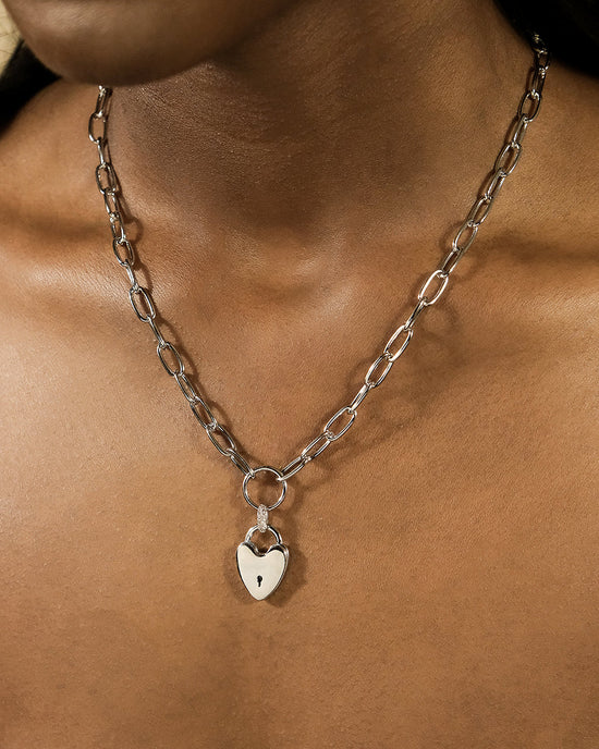 Mirren Heart Padlock Necklace