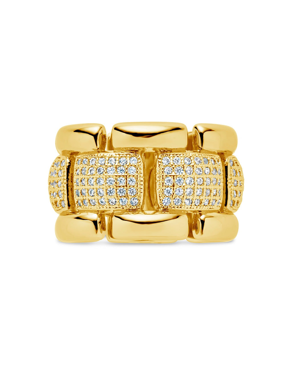 Avina CZ Watch Chain Ring