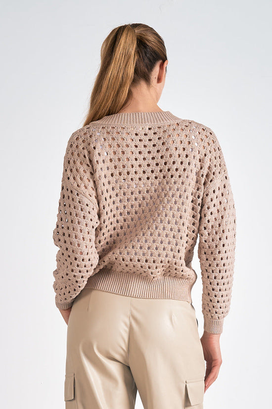 Aster Sweater Cardigan Stone