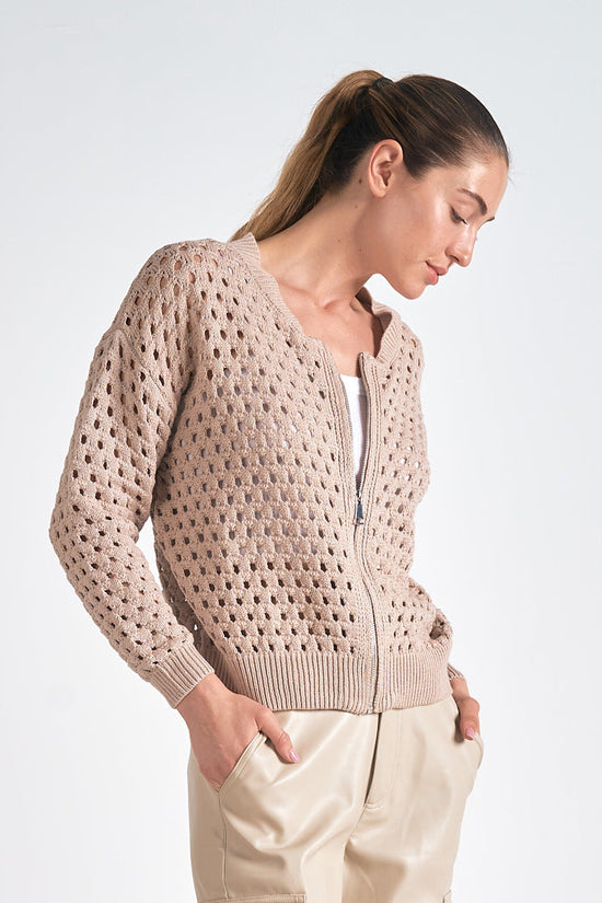 Aster Sweater Cardigan Stone