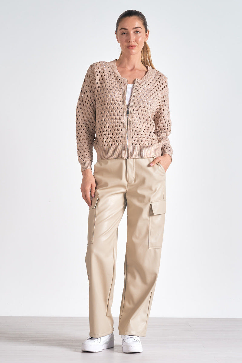 Aster Sweater Cardigan Stone