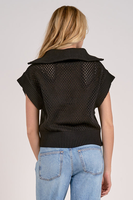 Allie Zip Up Black