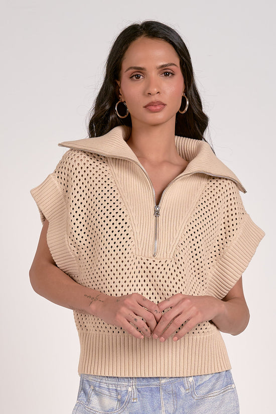 Allie Zip Up Sand