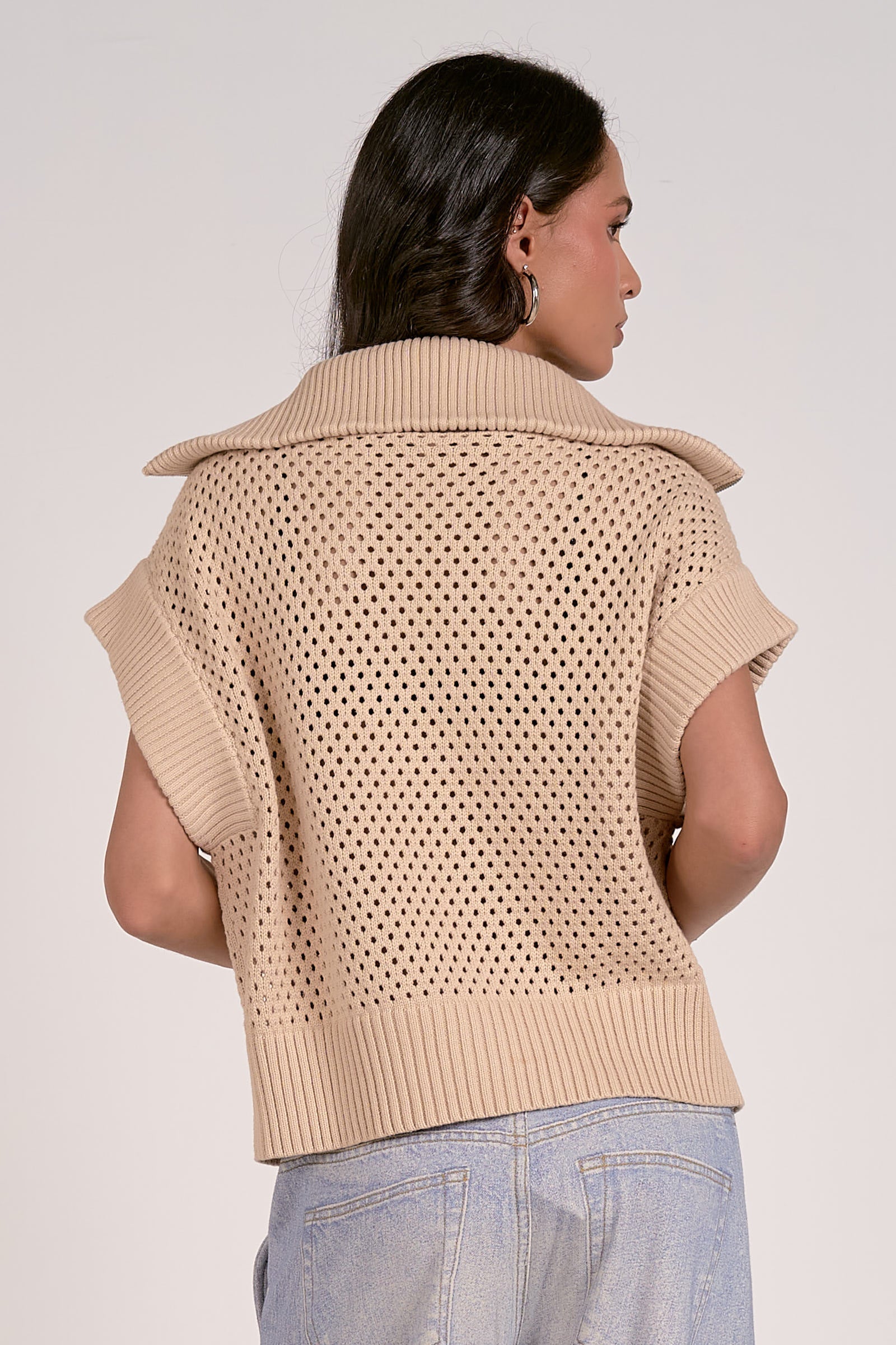 Allie Zip Up Sand