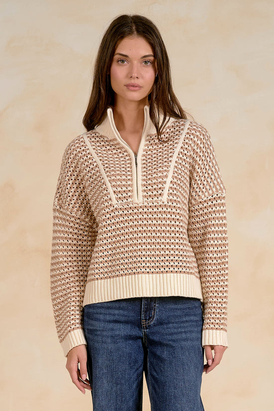 Blair Half Zip Natural