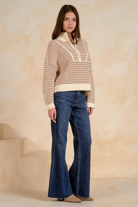 Blair Half Zip Natural